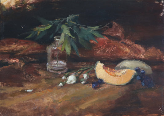 still life cantelope