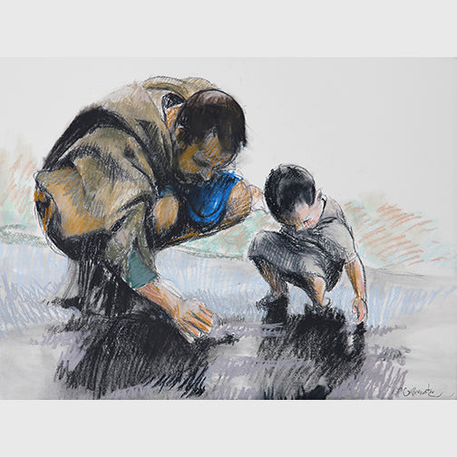 Growing Savior in Pastel Print